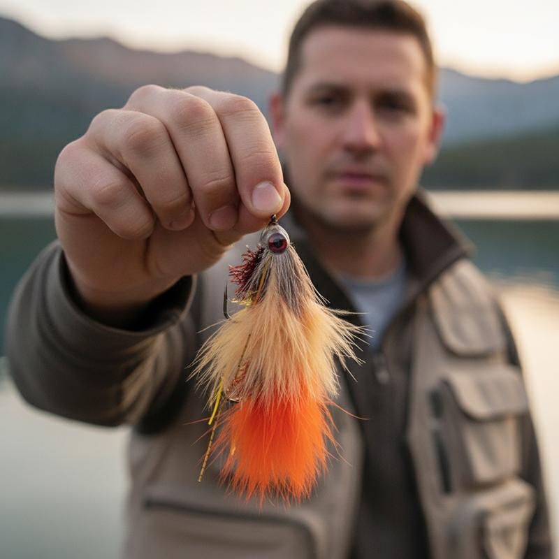 Fishing Lure Swimbait - 淡水・海水用大型魚釣り用具 1個入り 鹿毛スパインストリーマールアー パイク・バス・トラウト・バグ用