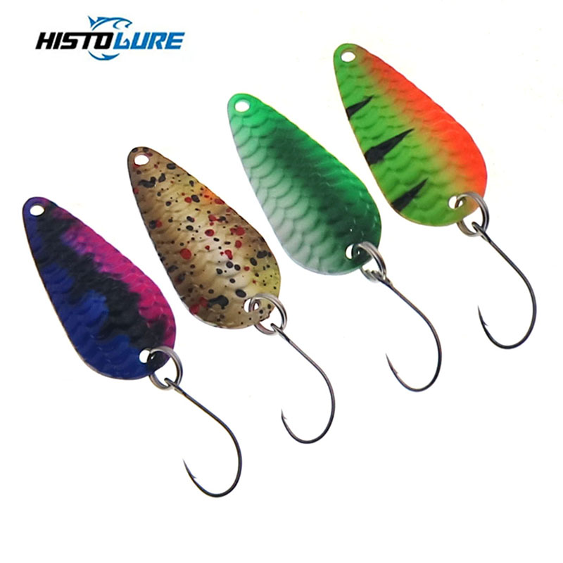 Fishing Lure Spoon - スプーンフィッシング用の回転フック付きスピニングベイト,人工ウォブラー付き,直径2.8gおよび31mm
