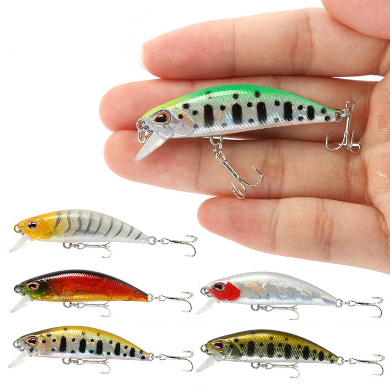Fishing Lure Crankbait - ミニシンキングミノーワブラー釣りルアー 5.5 センチメートル 5 グラムトラウト人工プラスチックハード餌ジャークベイトクランクベイト低音釣具