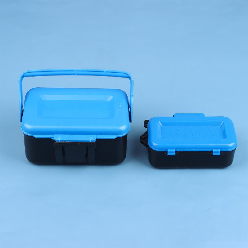 Fishing Lure Box - 旅行用釣りルアー収納ボックス ポータブル餌とフックオーガナイザーケース 生きたミミズ用 アウトドアキャリーソリューション
