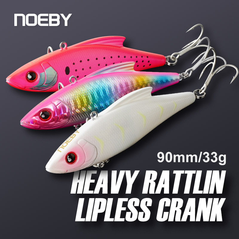 Fishing Lure Crankbait - ノビー 3ピース 90mm 33g シンキングバイブ ラッティング＆バイブ