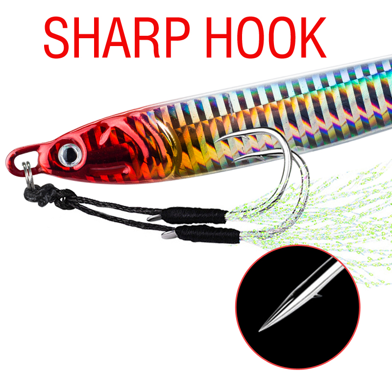 7 個 40 グラム 60 グラム 80 グラム 100 グ - Fishing Lure Spoon のレビューと価格