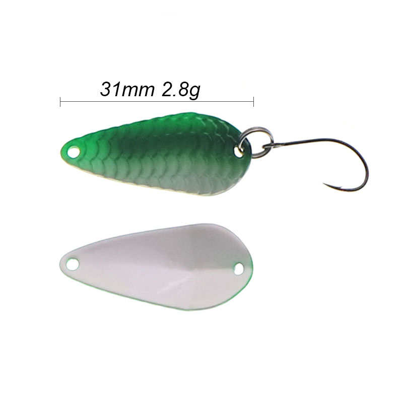 スプーンフィッシング用の回転フック付きスピニングベイト,人工 - Fishing Lure Spoon のレビューと価格
