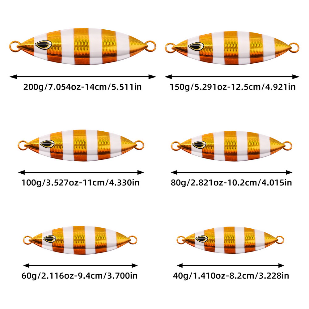 1PC スロージグ 40g 60g 80g 100g 150 - Fishing Lure Spoon のレビューと価格