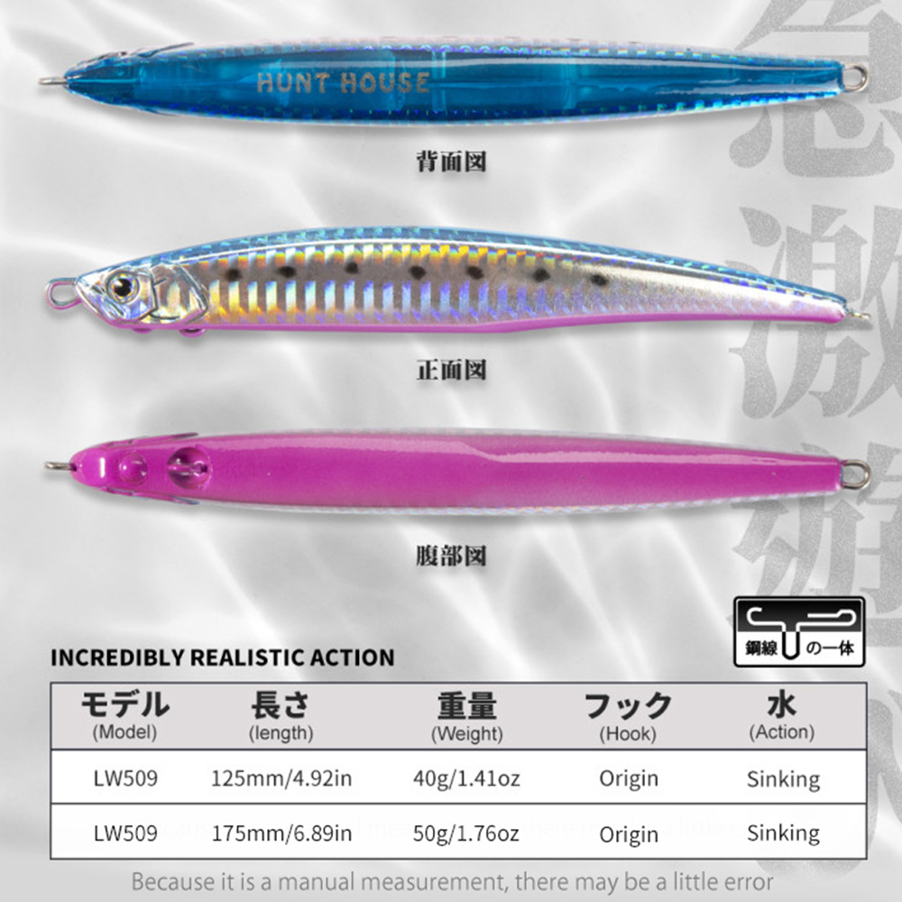 ハントハウス ジャークプレスベイト シンキングペンシルフィッ - Fishing Lure Spoon のレビューと価格