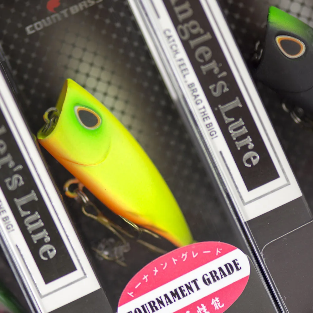 釣り用のリジッドポッパーベイト,ウォブラー,淡水およびバス釣 - Fishing Lure Popper のレビューと価格