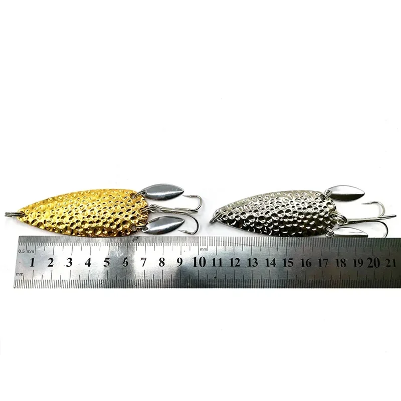 1 個金属スプーンスピナーベイトダブル回転ハード人工餌 10 - Fishing Lure Swimbait のレビューと価格